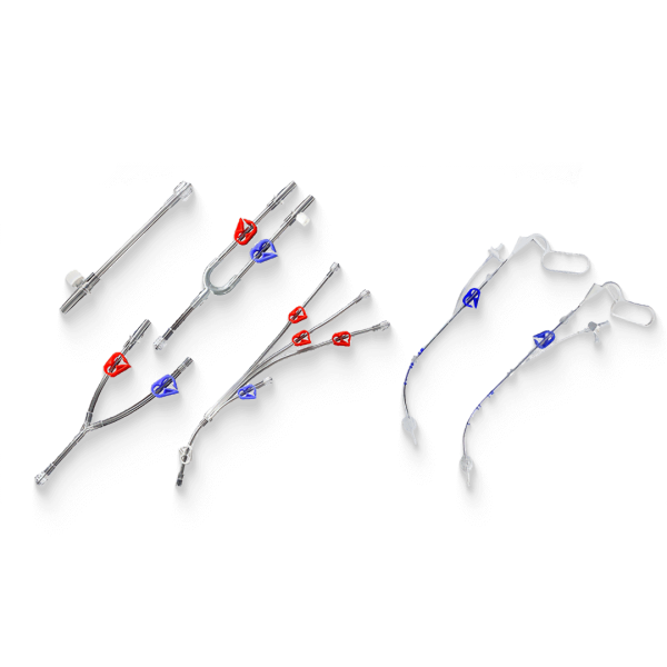 Cánulas de cardioplegia anterógradas y retrógradas, aspiradores cardíacos y sets de perfusión